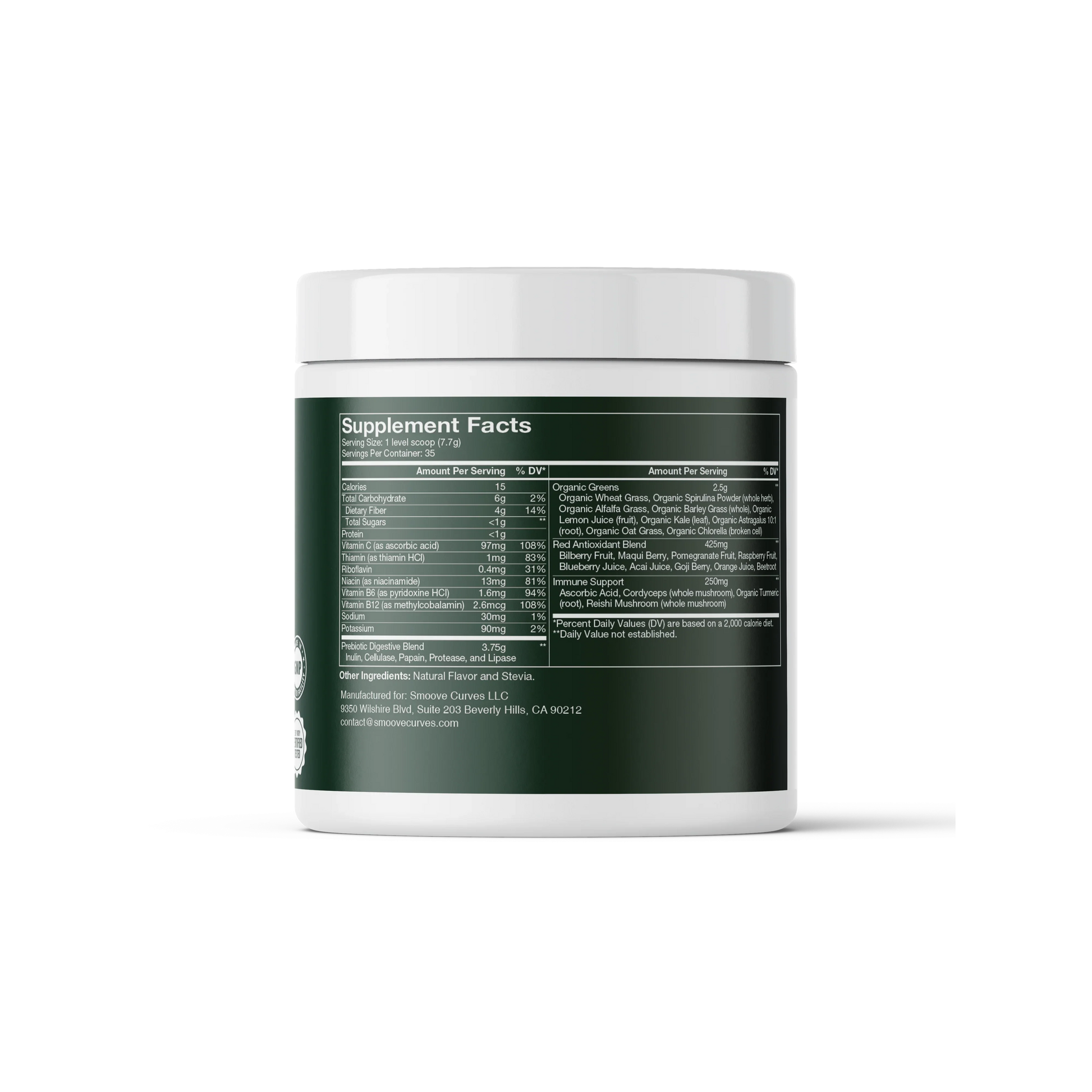 Greens Formula - Green Vitality - Smoove Curves